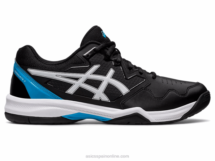 gel dedicado 7 Asics 4L68433 negro/azul isla