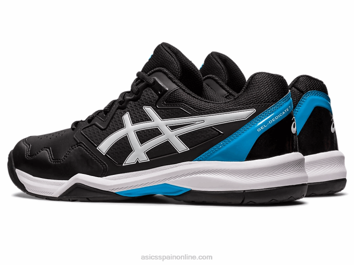 gel dedicado 7 Asics 4L68433 negro/azul isla