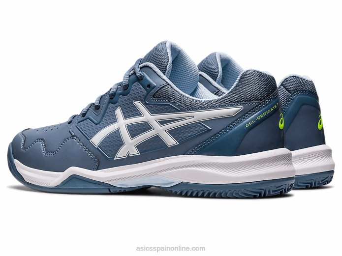 gel-dedicate 7 arcilla Asics 4L68483 acero azul/blanco