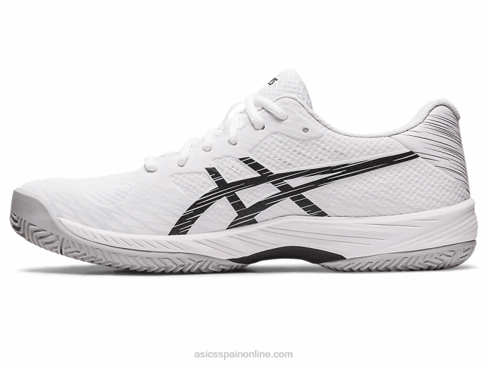 gel-juego 9 arcilla/oc Asics 4L68432 blanco negro