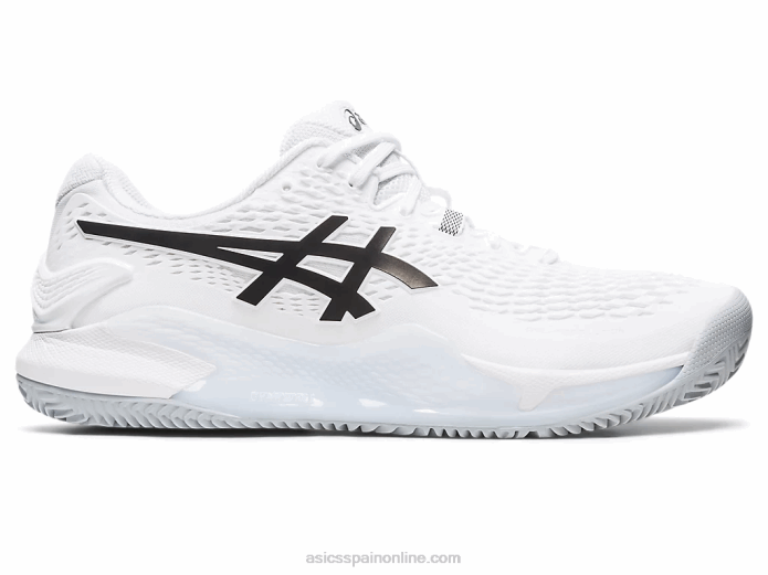 gel-resolución 9 arcilla Asics 4L68401 blanco negro