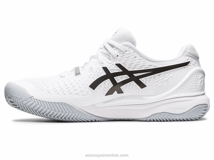 gel-resolución 9 arcilla Asics 4L68401 blanco negro