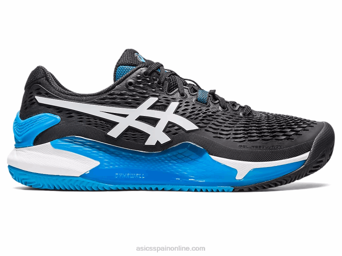 gel-resolución 9 arcilla Asics 4L68405 blanco negro