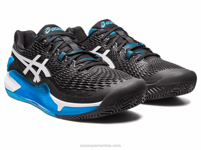 gel-resolución 9 arcilla Asics 4L68405 blanco negro