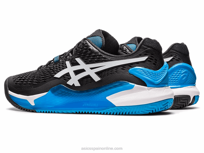 gel-resolución 9 arcilla Asics 4L68405 blanco negro