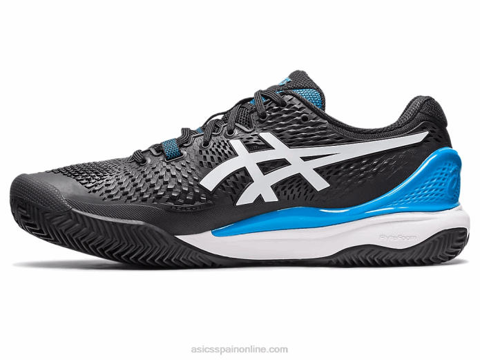 gel-resolución 9 arcilla Asics 4L68405 blanco negro