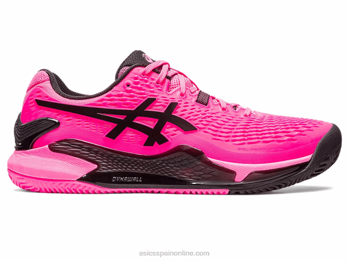 gel-resolución 9 arcilla Asics 4L6849 rosa intenso/negro