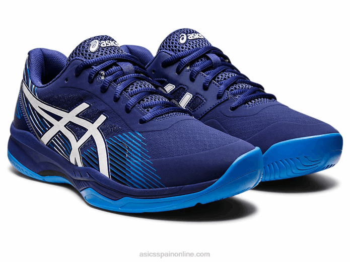 juego de gel 8 Asics 4L681149 buceo azul/blanco