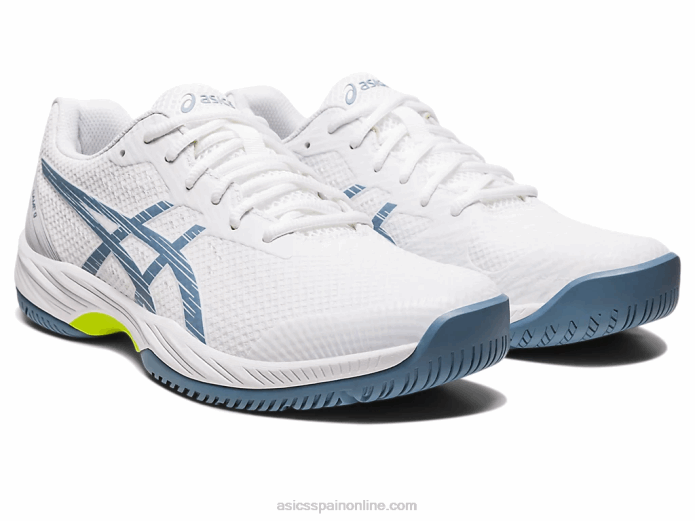 juego de gel 9 Asics 4L68410 blanco/azul acero