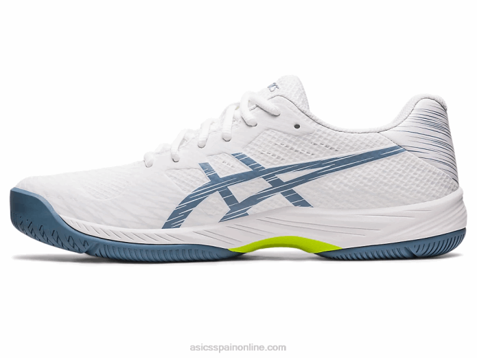 juego de gel 9 Asics 4L68410 blanco/azul acero