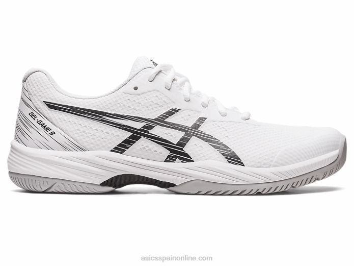 juego de gel 9 Asics 4L68440 blanco negro