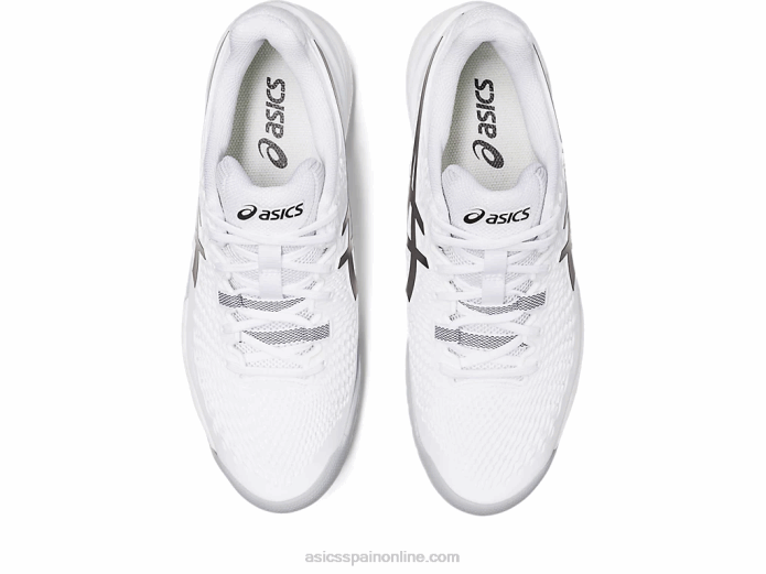 resolución de gel 9 Asics 4L68354 blanco negro