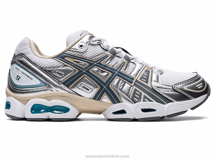 gel-nimbus 9 Asics 4L681000 blanco/gris acero