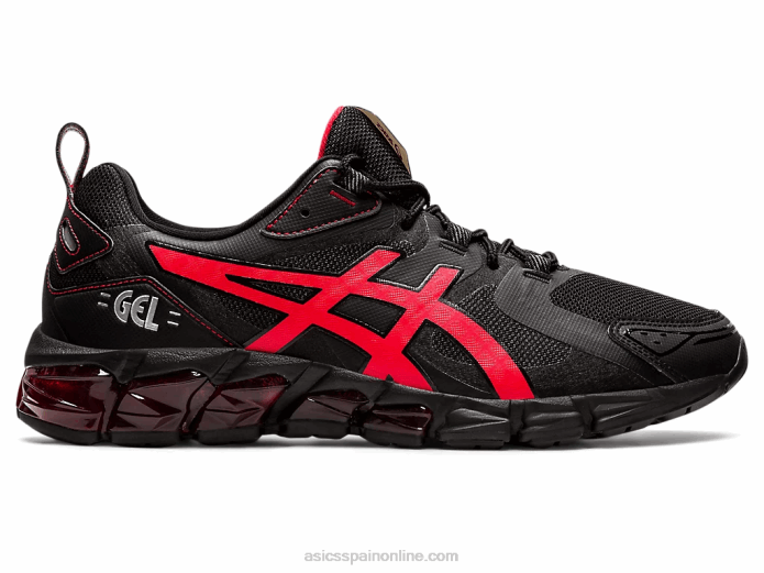 gel-quantum 180 Asics 4L681875 negro/rojo eléctrico