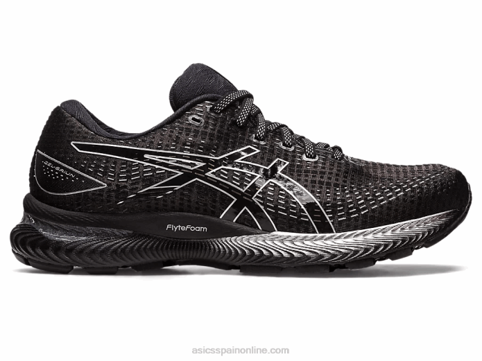 gel-saiun Asics 4L68509 negro/plata pura