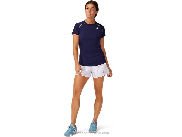 camiseta con ribetes para mujer Asics 4L683882 chaquetón