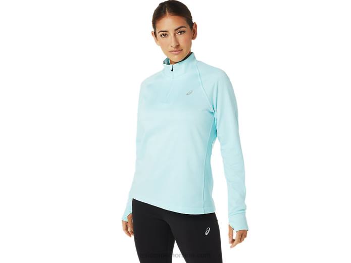 thermopolis mujer 1/4 zip Asics 4L683039 brezo azul claro