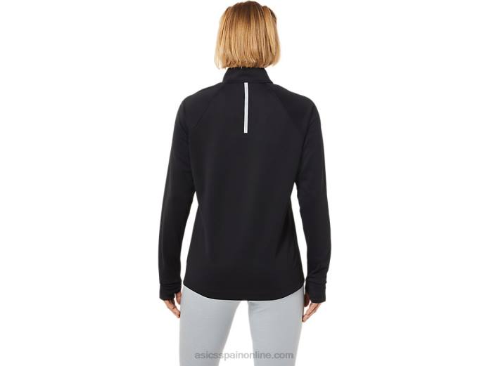 thermopolis mujer 1/4 zip Asics 4L683636 rendimiento negro