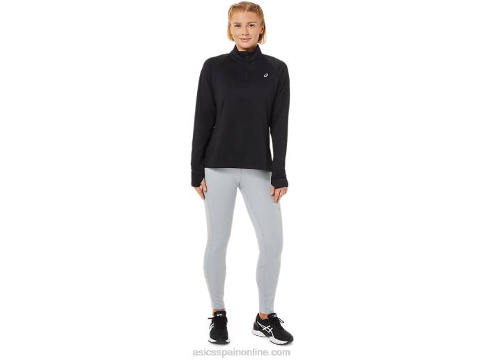 thermopolis mujer 1/4 zip Asics 4L683636 rendimiento negro