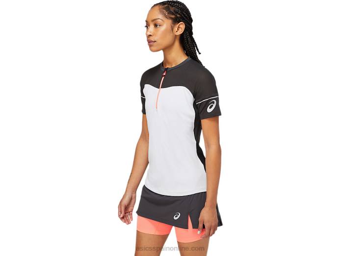 top fujitrail mujer Asics 4L683854 gris grafito/blanco brillante