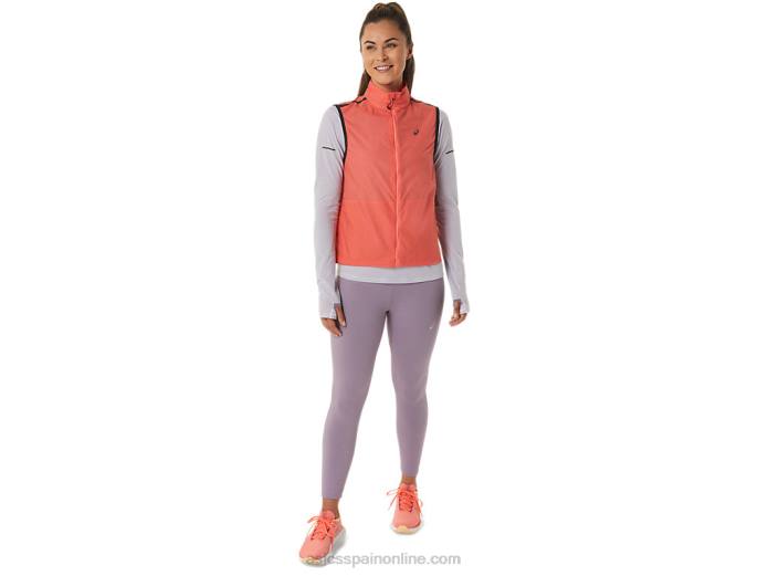 chaleco plegable metarun para mujer Asics 4L682502 papaya