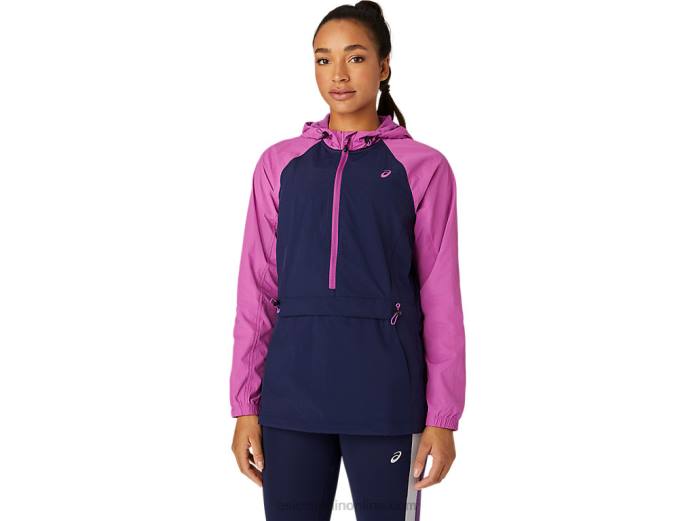 chaqueta anorak de mujer Asics 4L684114 uva/peacoat digital