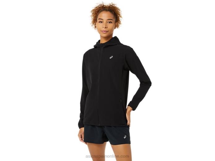 chaqueta confeccionada para mujer Asics 4L683492 rendimiento negro