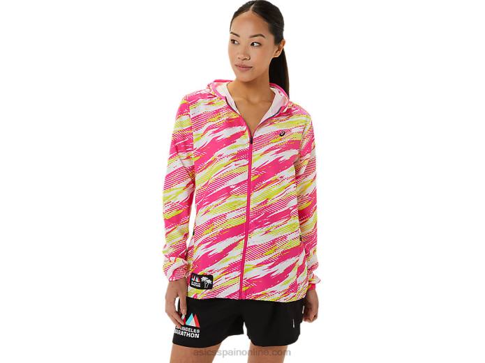 chaqueta confeccionada para mujer lam Asics 4L683309 brillo rosa