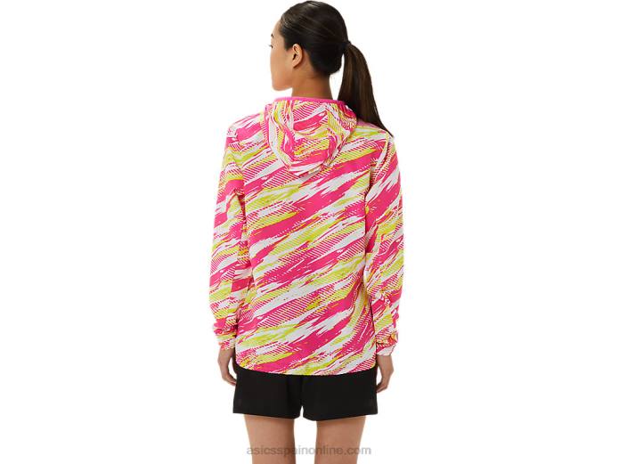 chaqueta confeccionada para mujer lam Asics 4L683309 brillo rosa