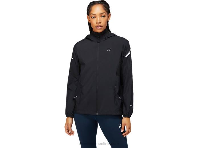 chaqueta de mujer lite-show Asics 4L683660 rendimiento negro