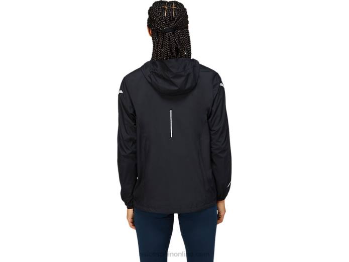 chaqueta de mujer lite-show Asics 4L683660 rendimiento negro