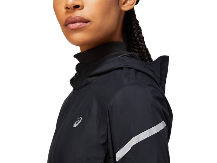 chaqueta de mujer lite-show Asics 4L683660 rendimiento negro