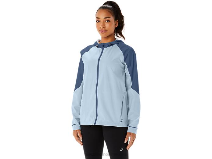 chaqueta impermeable mujer Asics 4L682175 cielo/gran tiburon