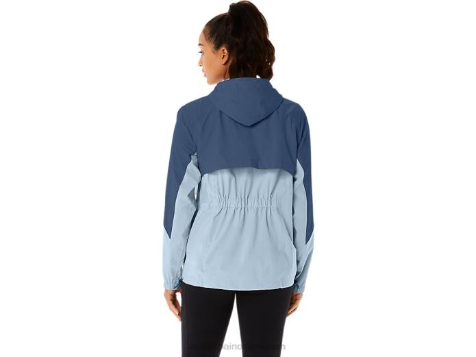 chaqueta impermeable mujer Asics 4L682175 cielo/gran tiburon