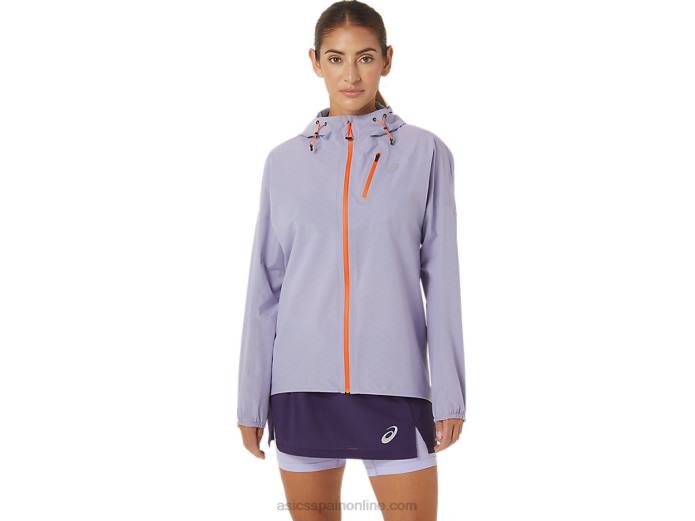 chaqueta impermeable mujer fujitrail Asics 4L683077 vapor