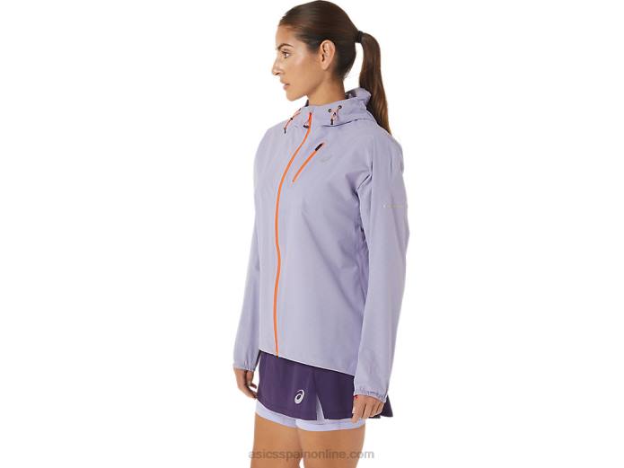 chaqueta impermeable mujer fujitrail Asics 4L683077 vapor