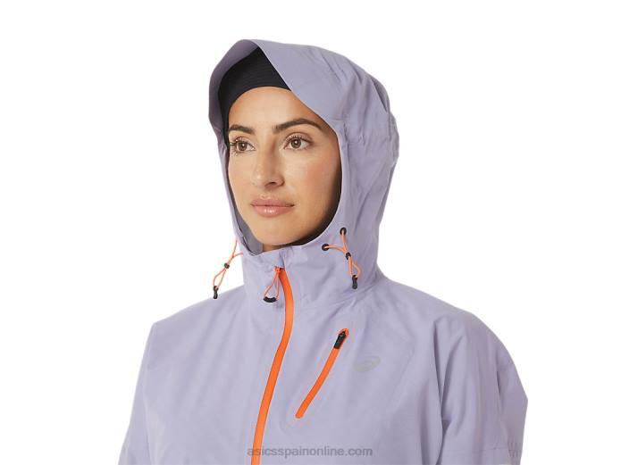 chaqueta impermeable mujer fujitrail Asics 4L683077 vapor