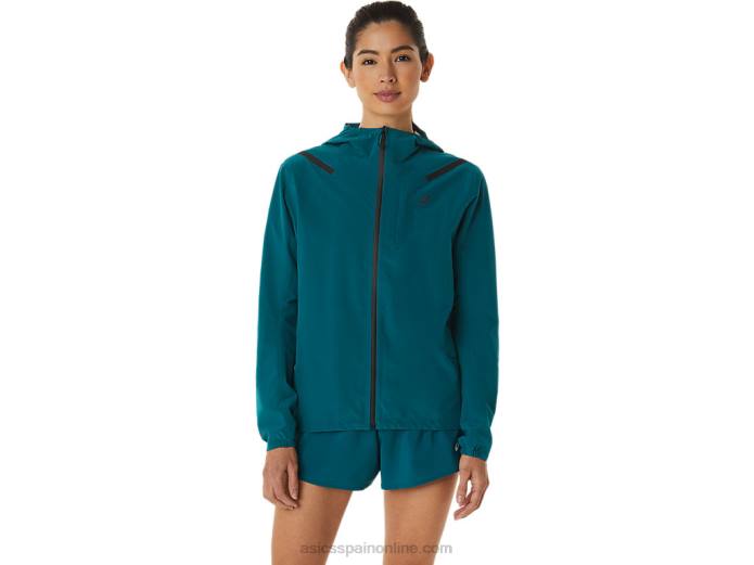 chaqueta mujer acelera impermeable 2.0 Asics 4L683076 pino terciopelo