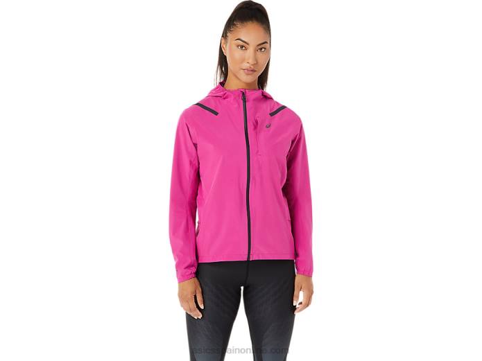 chaqueta mujer acelera impermeable 2.0 Asics 4L683274 rojo fucsia