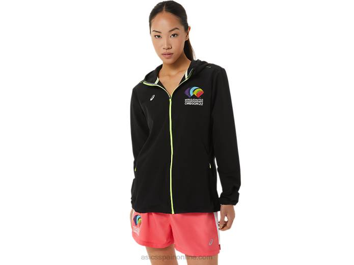 chaqueta mujer ready set wch Asics 4L683222 rendimiento negro