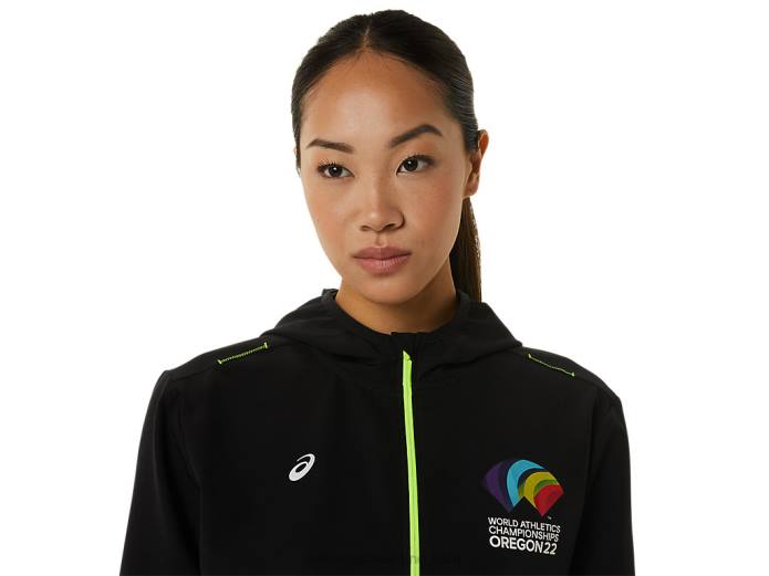 chaqueta mujer ready set wch Asics 4L683222 rendimiento negro