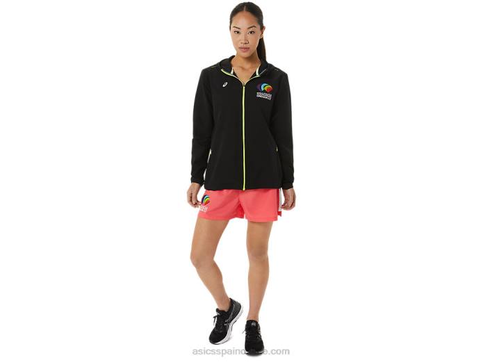 chaqueta mujer ready set wch Asics 4L683222 rendimiento negro