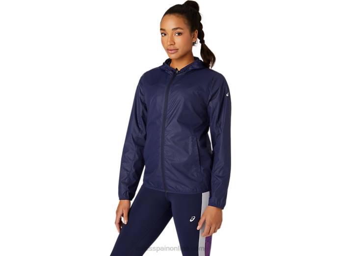 chaqueta plegable de mujer Asics 4L684101 relieve de chaquetón