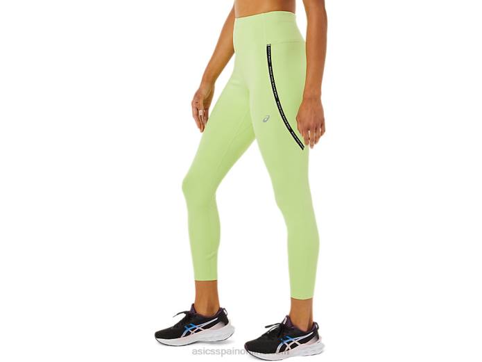 mallas mujer race cintura alta Asics 4L683335 verde lima