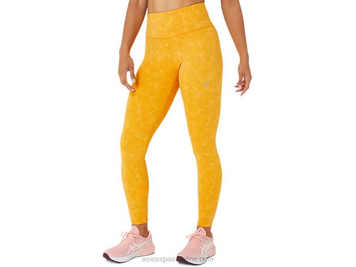 mallas mujer runkoyo jacquard Asics 4L682770 tigre amarillo