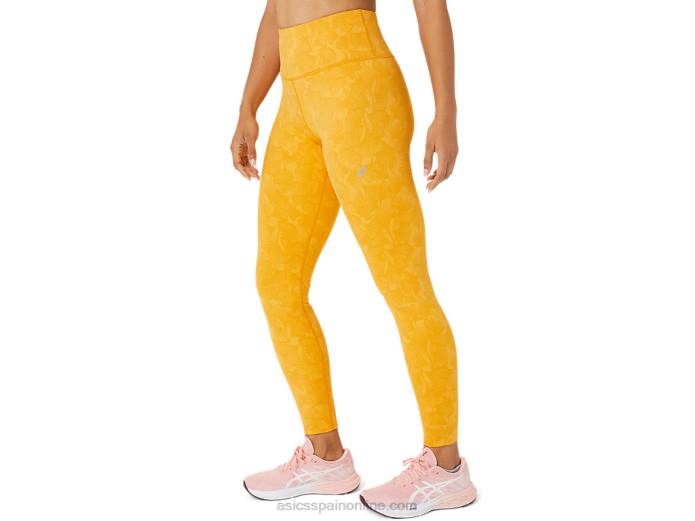 mallas mujer runkoyo jacquard Asics 4L682770 tigre amarillo