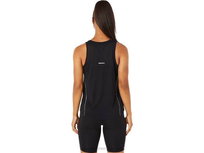 tanque de carrera femenino Asics 4L683345 rendimiento negro