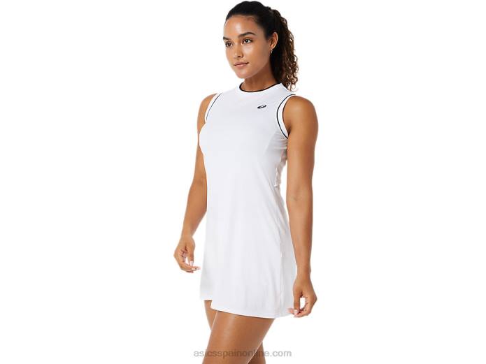 Vestido de mujer Asics 4L683481 blanco brillante