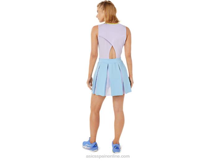 vestido de partido de mujer Asics 4L683504 cielo ártico