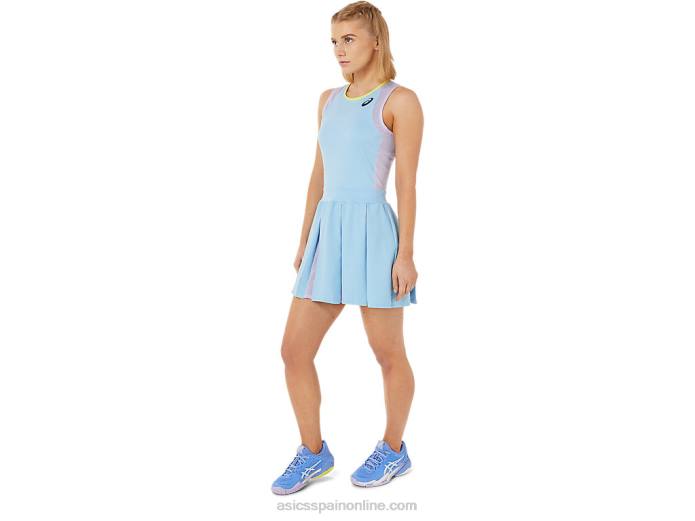 vestido de partido de mujer Asics 4L683504 cielo ártico